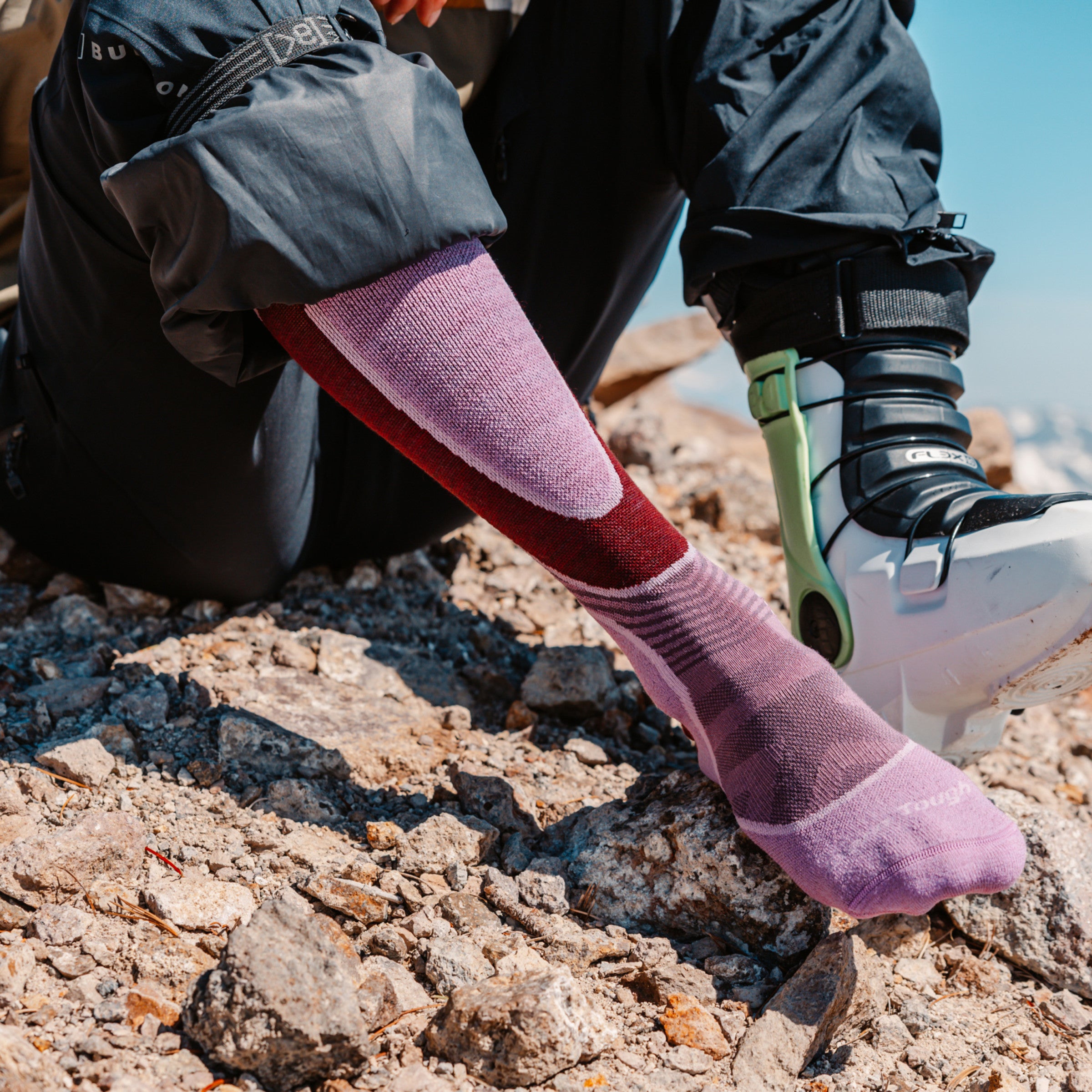 Women's Outer Limits Over-the-Calf Lightweight Ski & Snowboard Socks-Last Chance - Image 2