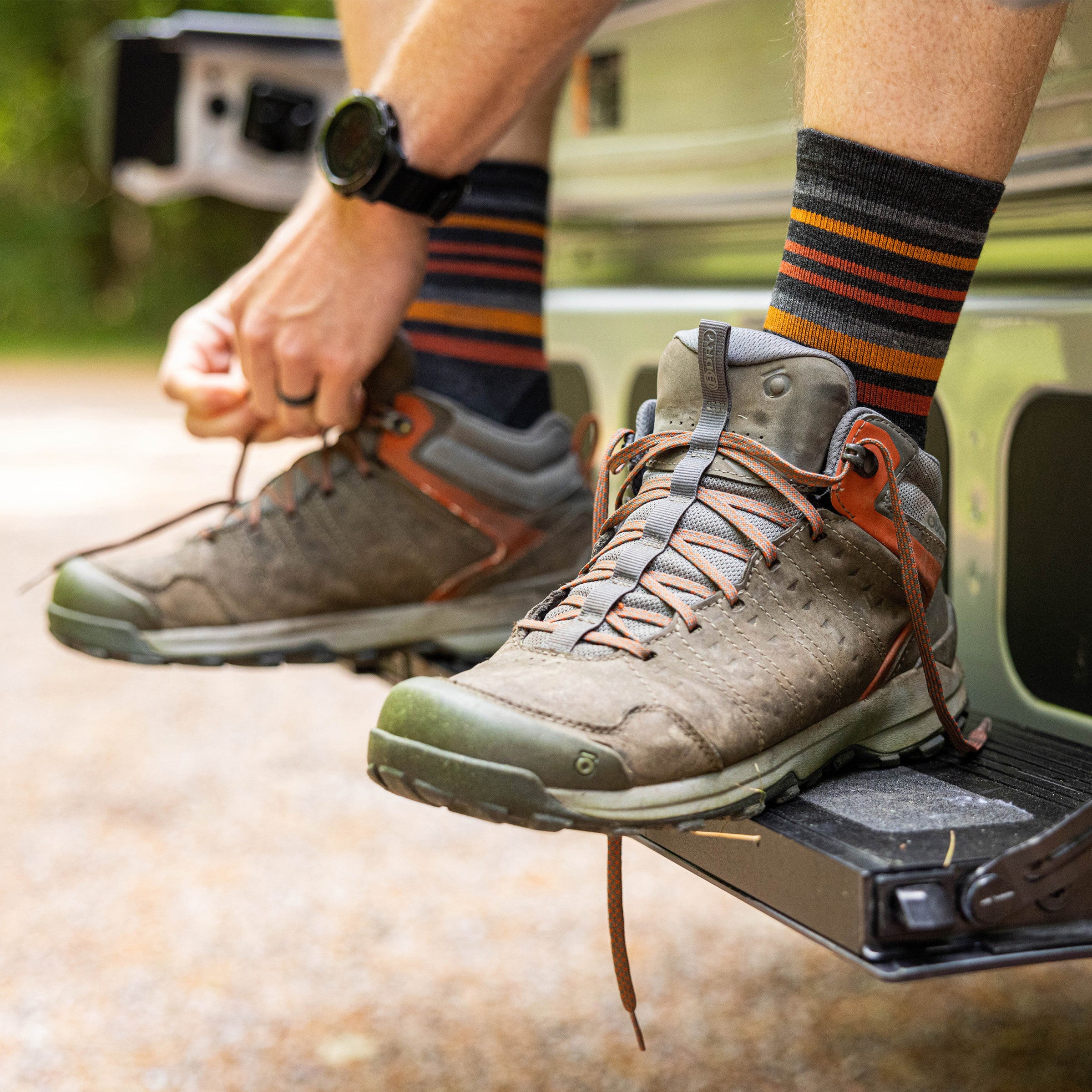 Men's Fastpack Micro Crew Lightweight Hiking Socks - Image 6